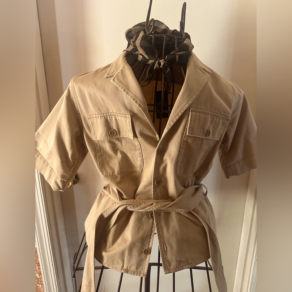 Polo Ralph Lauren tied-waist cotton shirt New with tag